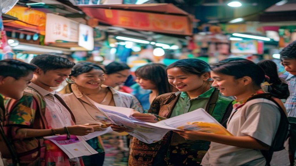 Brosur perusahaan Depok dibagikan oleh jasa pemasaran profesional