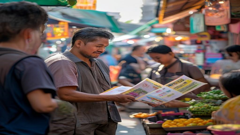 Brosur periklanan di Jakarta Barat
