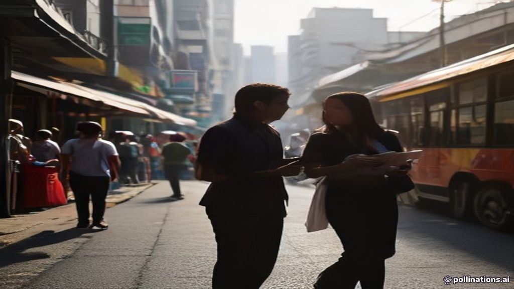 Petugas sedang membagikan jasa sebar brosur profesional di area Tebet untuk meningkatkan pemasaran bisnis Anda.