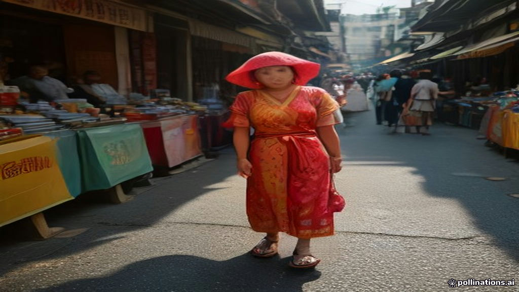 Suasana seru kegiatan brand activation di Pasar Minggu untuk menarik minat konsumen lokal.