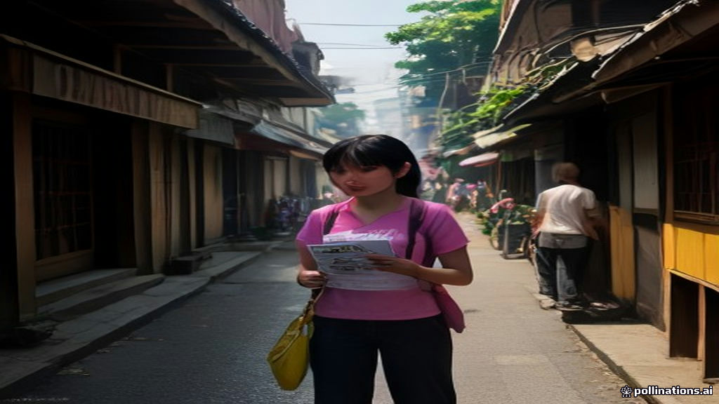 Petugas jasa distribusi flyer di Jagakarsa sedang membagikan brosur promosi kepada pejalan kaki secara efektif.