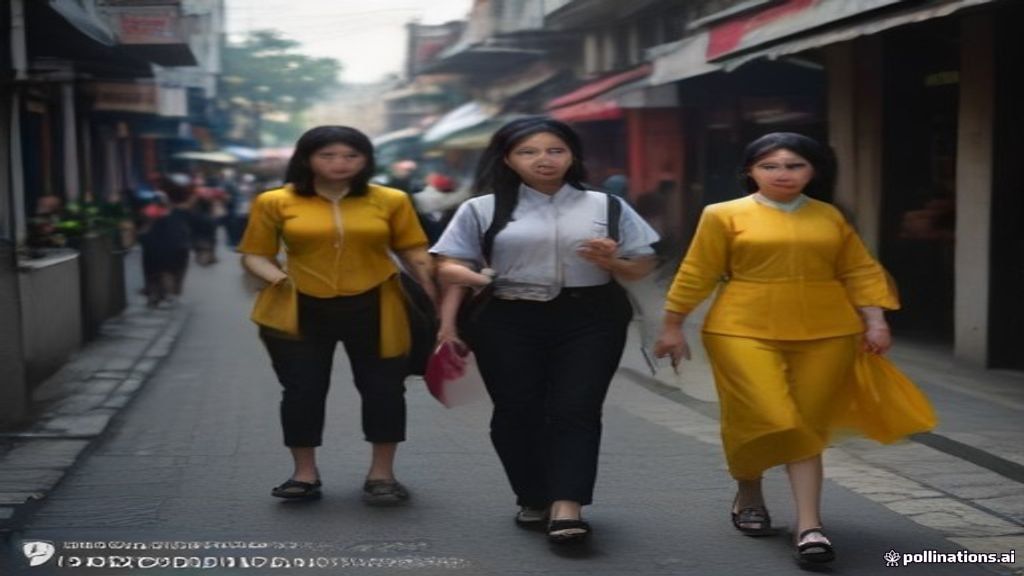 Kurir profesional sedang melakukan distribusi flyer promosi bisnis di kawasan Tebet Jakarta Selatan.