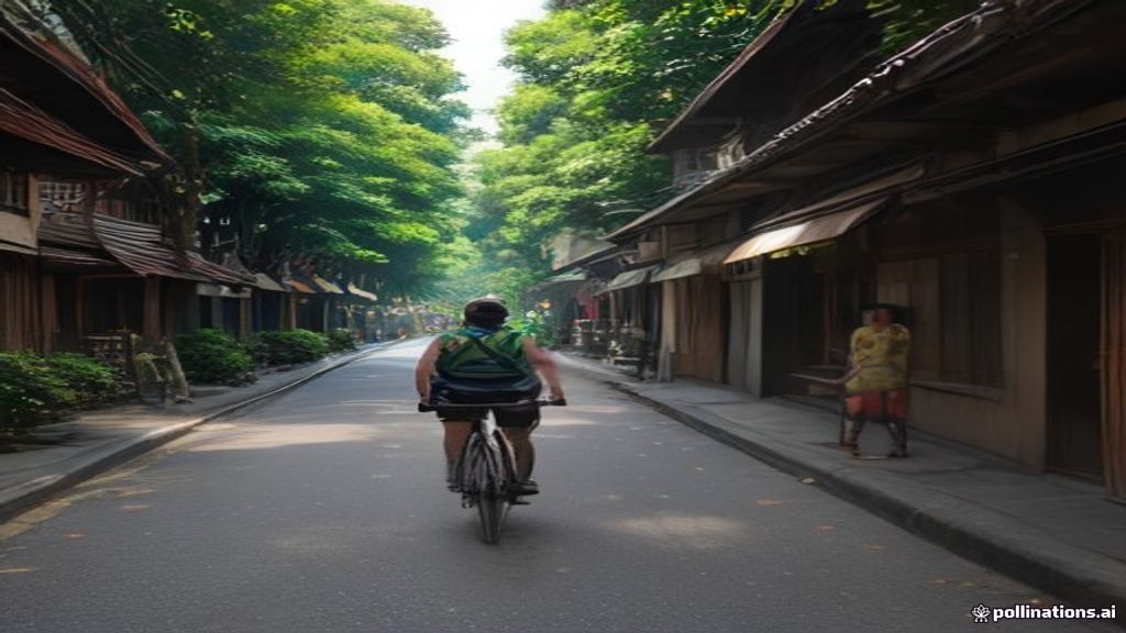 Promosi unik dengan iklan keliling sepeda melewati area Tebet Jakarta Selatan.